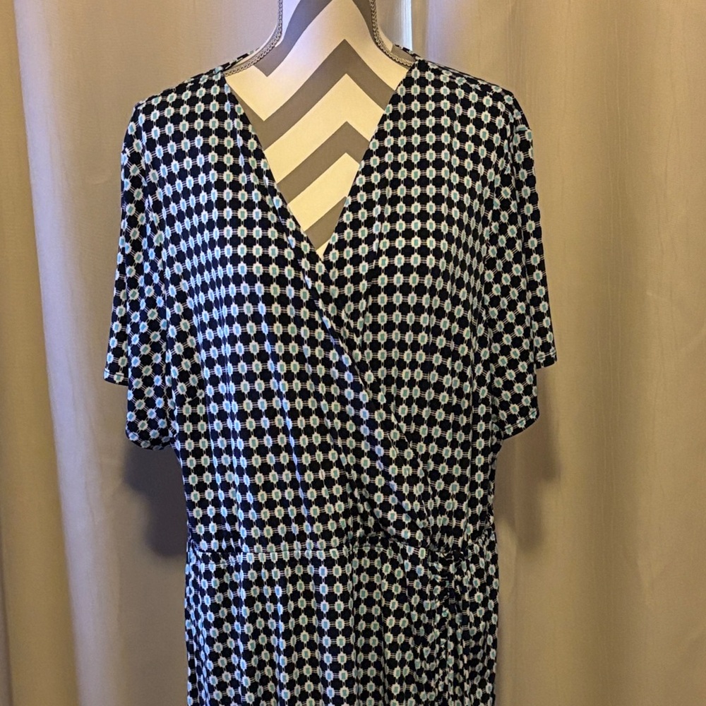 Lane Bryant Blue and White Maxi Dress - Picture 8 of 11